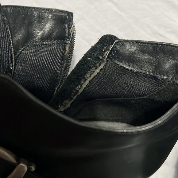 Mainframe Made in Italy Black Leather Ankle Booties with Buckle - Picture 8 of 8